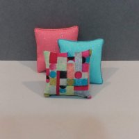 Abstract/Aqua & Coral Pillows