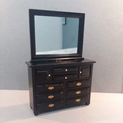 Black Double Dresser/Mirror