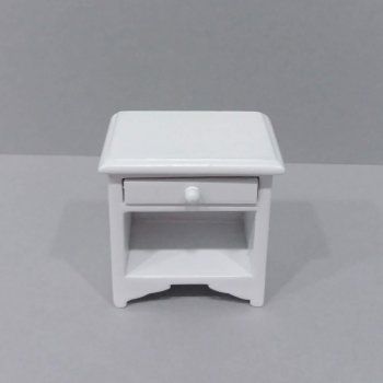 Night Stand - White 1 drawer