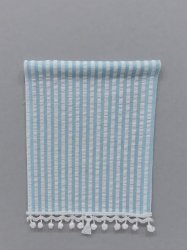 Roller Shade - Blue Plisse fabric