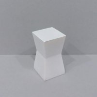 White Resin Pedestal Table