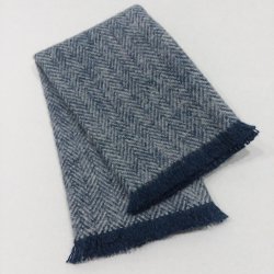 FT7-106 Steel Blue Fringed Throw