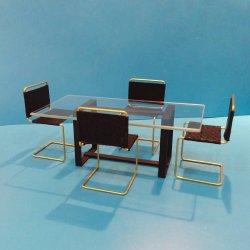 Black Table & 4 Chairs
