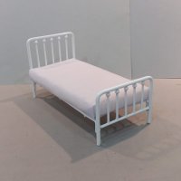White Metal Single Bed