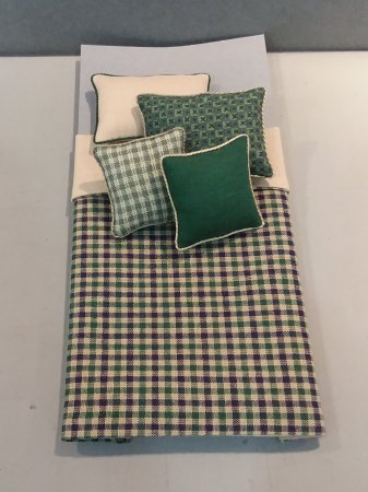 S-375 Forest Green & Camel Plaid