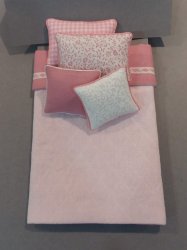 S-369 Pink Quilted/Pink & White Accents