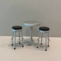 Bar Table & stools - Black
