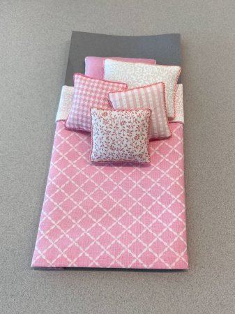 S-447 Pink Lattice, Floral & Check Accent