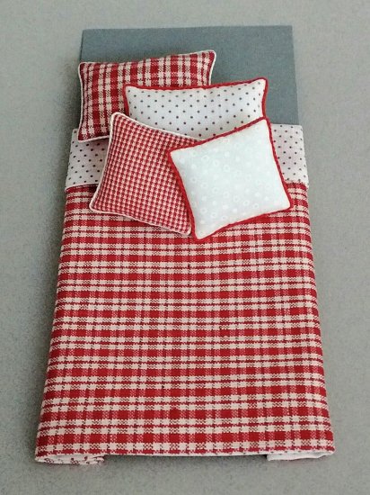 S-353 Red/White Plaid & Dot - Click Image to Close