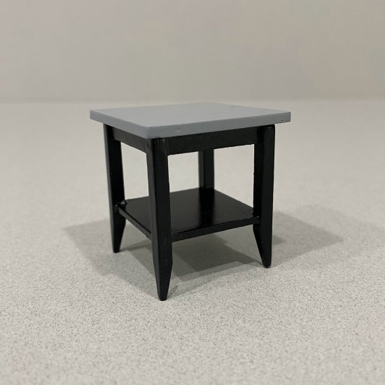 Black/Grey End Table - Click Image to Close