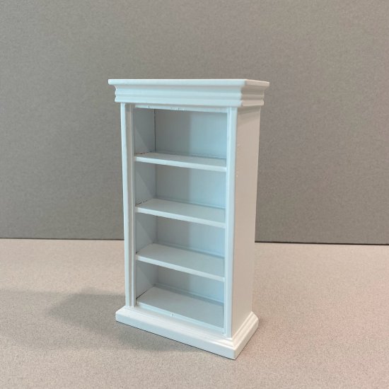 White 4 shelf bookcase - Click Image to Close