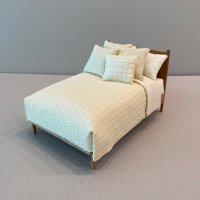 Natural Cherry-Cream Seersucker bedding