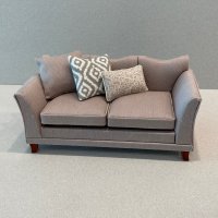 Taupe Modern Sofa, Grey/Taupe accents
