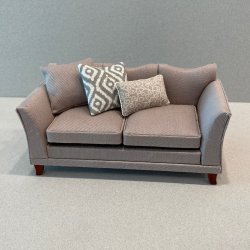Taupe Modern Sofa, Grey/Taupe accents